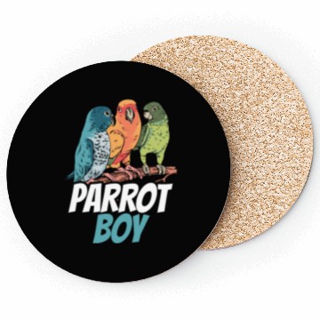 Discover Parrot Boy Pet Parrots Animal Cute Coasters