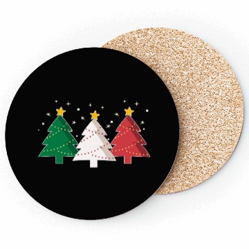 Discover Christmas Tree Italy Flag Coasters