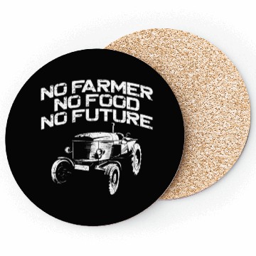 Discover Farming Farmer Vintage Tractor No Coasters