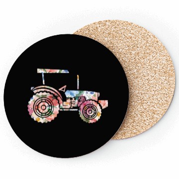 Discover Farming Farmer Flower Floral Coasters