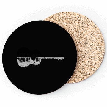 Discover Lake with guitar reflection - rockin Coasters