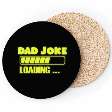 Discover Funny Dad Jokes Cool Vector Design Coasters