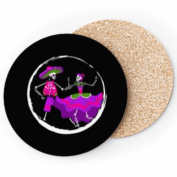 Discover Dia De Los Muertos Coasters, Ballet Folklorico Sugar