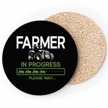 Discover Farming Farmer Vintage Tractor Coasters
