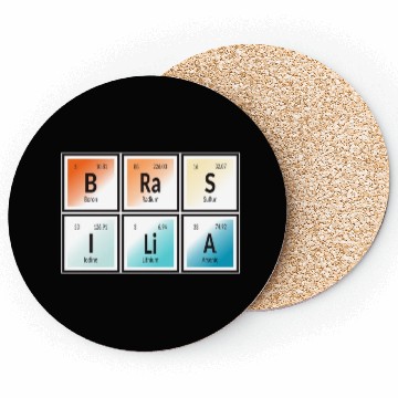 Discover Brasilia | Periodic Table of Elements Coasters