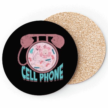 Discover Cell phone Biology Science Cellular Biologist Coasters