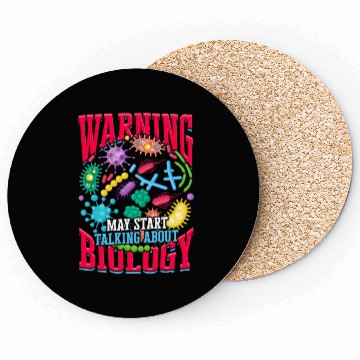 Discover Warning talking Biology Science Cellular Biologist Coasters