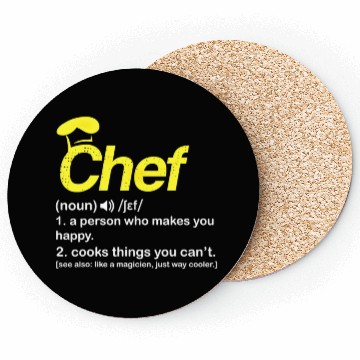 Discover Chef Definition Stationery Coasters