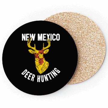Discover New Mexico Deer Hunting Buck Stag Hunter Coasters