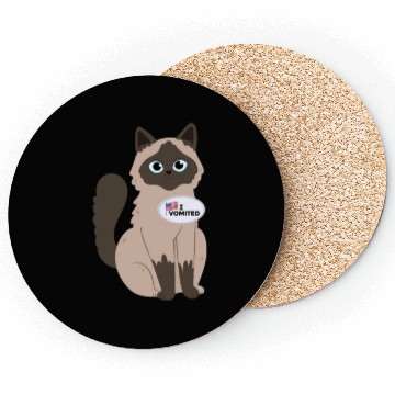 Discover I Vomited Funny Cat American Election Voting Coasters