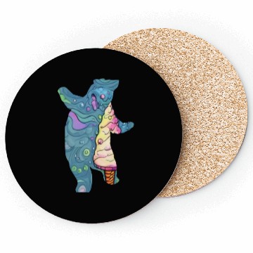 Discover ice cream bear Coasters