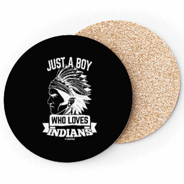 Discover Just A Boy Who Loves Indians Native People Coasters