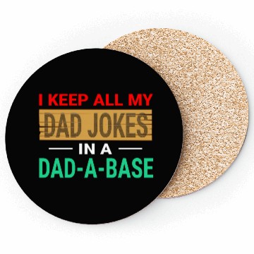 Discover Funny dad jokes gift idea Coasters