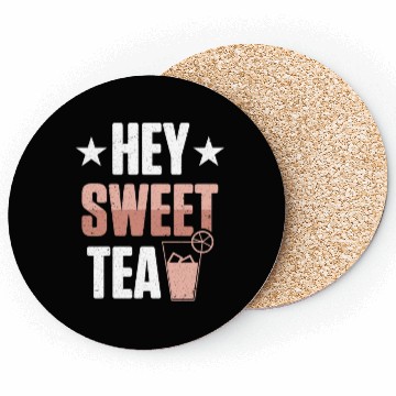 Discover Funny Hey Sweet Tea Glass Drinking Iced Tea Coasters