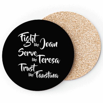 Discover Catholic Saints Joan Teresa Faustina Coasters