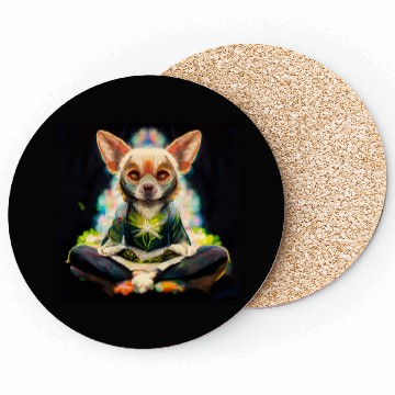 Discover buddhist chihuahua Coasters