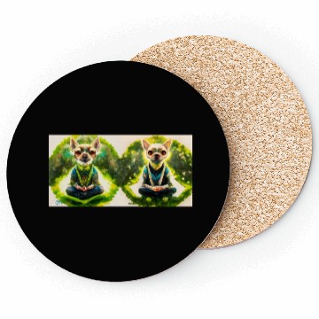 Discover buddhist chihuahua Coasters