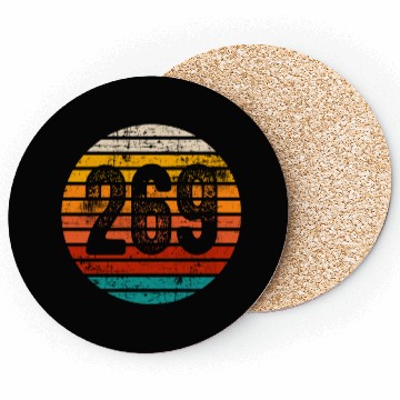 Discover Distressed Vintage Sunset 269 Area Code Coasters