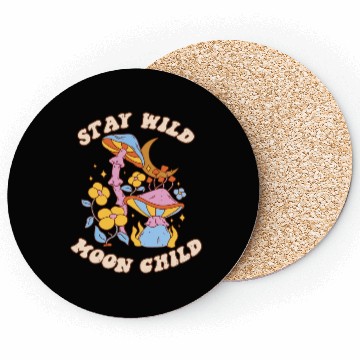 Discover Stay Wild Moon Child Coasters