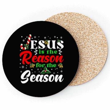 Discover Jesus Is The Reason For The Season Christmas Coasters