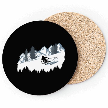 Discover Skier and Mountains, Skiing Coasters