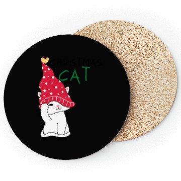 Discover Christmas Cat Coasters