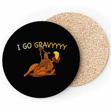 Discover Thanksgiving I Go Gravy Thankful Turkey Coasters