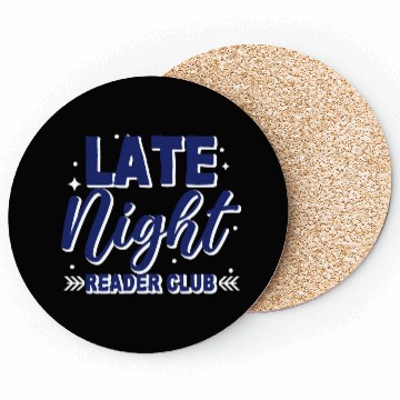 Discover Late Night Reader Club 3 Coasters