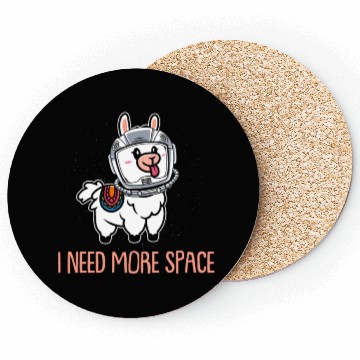 Discover Llama Astronaut I Need More Space Coasters