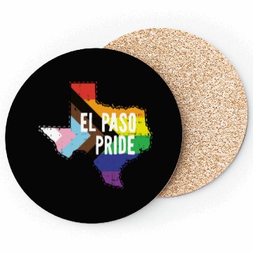 Discover El Paso Pride Gay Lesbian Queer Texas Rainbow Flag Coasters