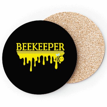 Discover Bee Keeper Beekeeper, Funny Bee Hive Honey Lover Coasters