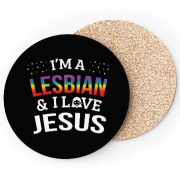 Discover LGBT Gay Pride Lesbian I'm a Lesbian I Love Jesus Coasters