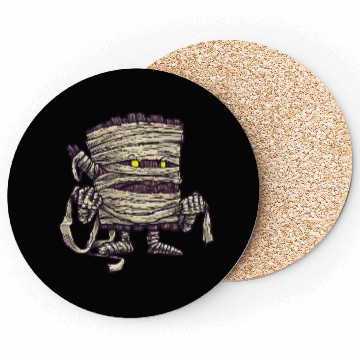 Discover The Mummy Log Coasters