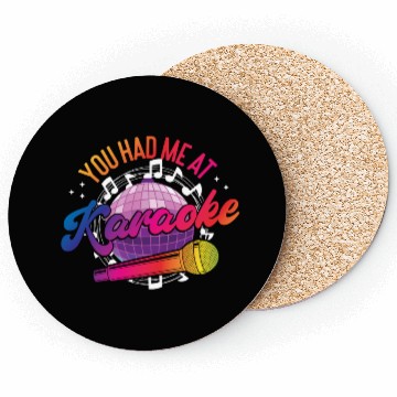 Discover Karaoke Singer 80s Retro Disco Coasters