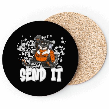 Discover Send It Ride Like You Stole It Snowmobile Coasters