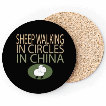 Discover SHEEP WALKING IN CIRCLES IN CHINA Coasters