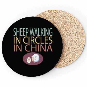 Discover SHEEP WALKING IN CIRCLES IN CHINA Coasters