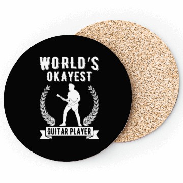 Discover World´s Okayest Guitar Player Coasters