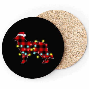 Discover Australian Shepherd Christmas Dog Lover Pajamas Coasters
