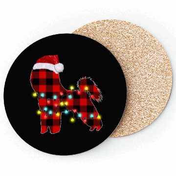 Discover Bichon Frise Christmas Dog Lover Pajamas Coasters