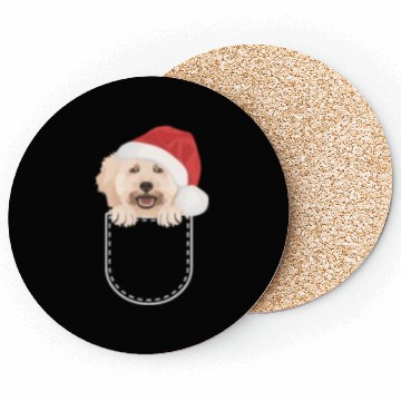 Discover Poodle Merry Christmas Coasters