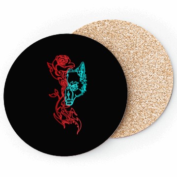 Discover Wolf and Rose Coasters