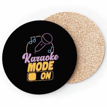 Discover Karaoke Singer 80s Retro Karaoke Coasters
