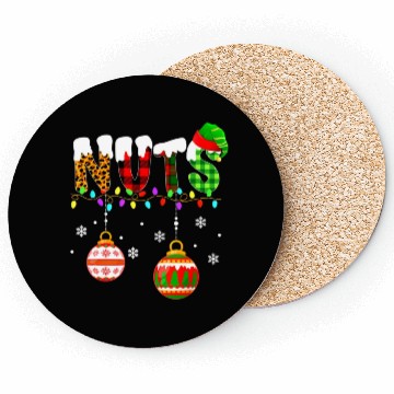 Discover Funny Chest Nuts Couples Christmas Chestnuts Xmas Coasters