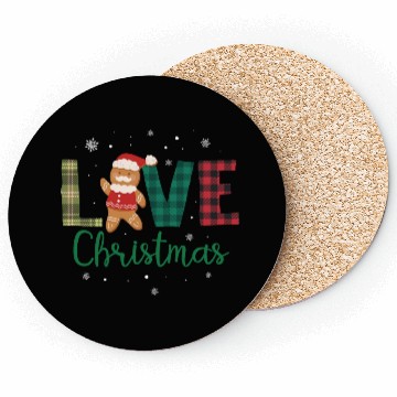 Discover Gingerbread Santa Christmas Lover Coasters