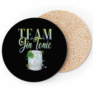Discover Team Gin Tonic Cocktail for Bartender Coasters