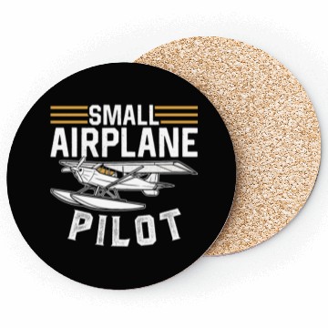 Discover Small Airplane Pilot Aircraft Private Coasters