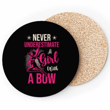 Discover Never Underestimate A Girl With A Bow Archery Coasters