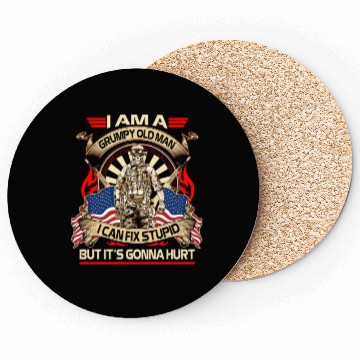 Discover Afghanistan veteran Grumpy old man Coasters