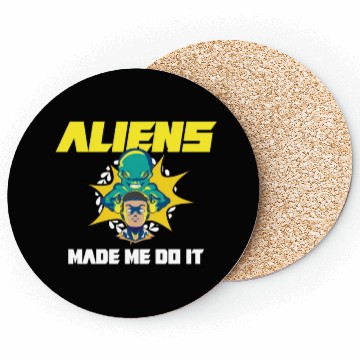 Discover Alien Extraterrestrial Area 51 UFO Space Geek Gift Coasters